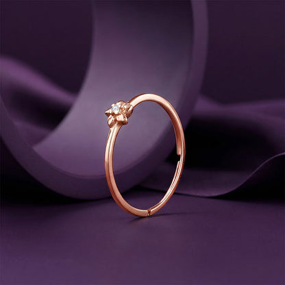 Rose Gold Lustre Blossom Ring