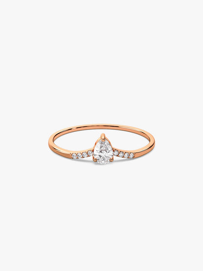 Rose Gold Celeste Oval Ring