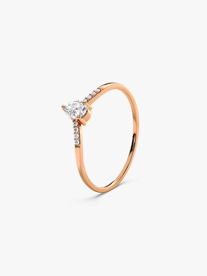 Rose Gold Celeste Oval Ring