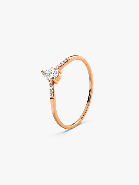 Rose Gold Celeste Oval Ring