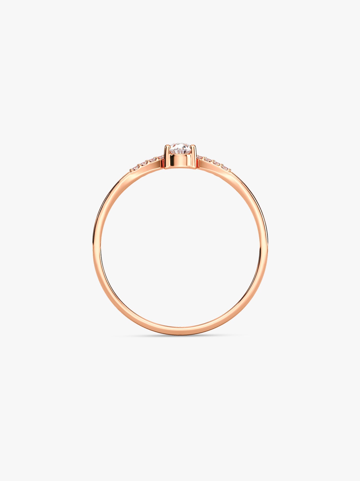 Rose Gold Celeste Oval Ring
