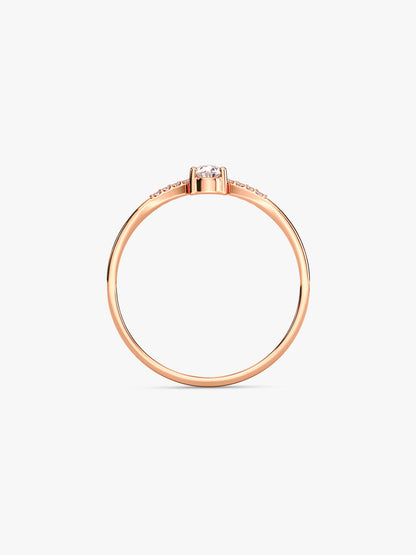 Rose Gold Celeste Oval Ring