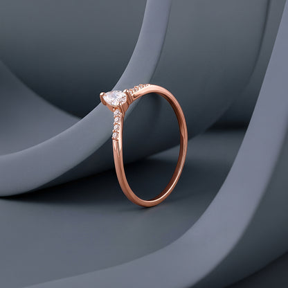 Rose Gold Celeste Oval Ring