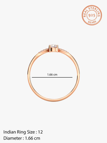 Rose Gold Celeste Oval Ring