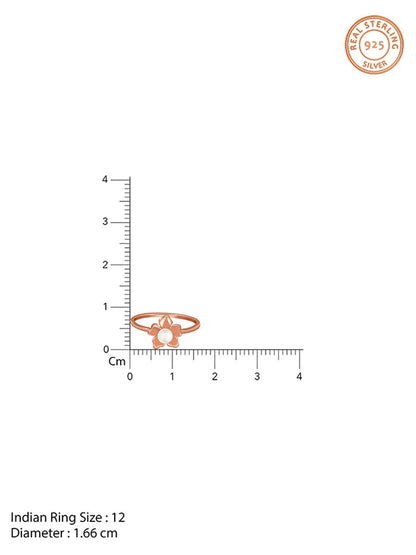 Rose Gold Jennifer Pearl Ring (Size 12)