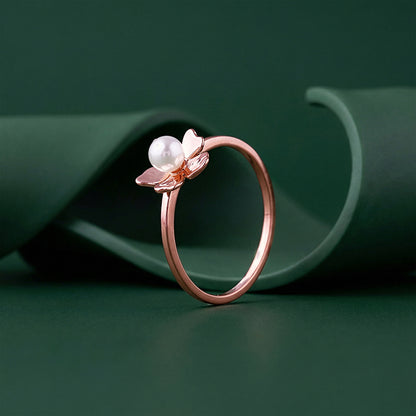Rose Gold Jennifer Pearl Ring (Size 12)