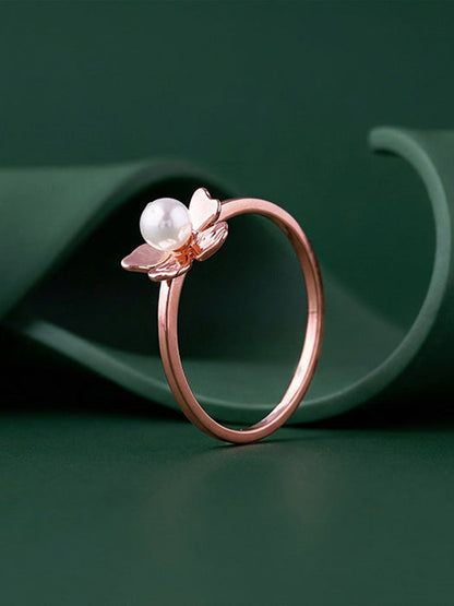 Rose Gold Jennifer Pearl Ring (Size 12)