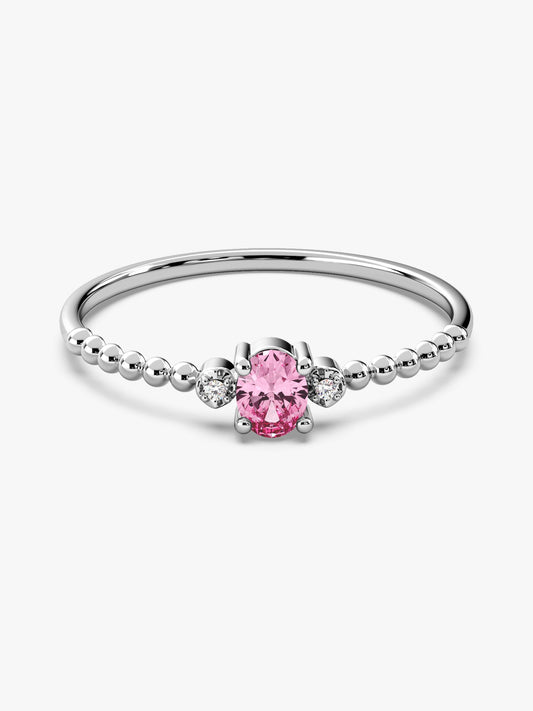 Silver Aurora Marquis Ring