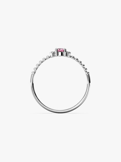 Silver Aurora Marquis Ring