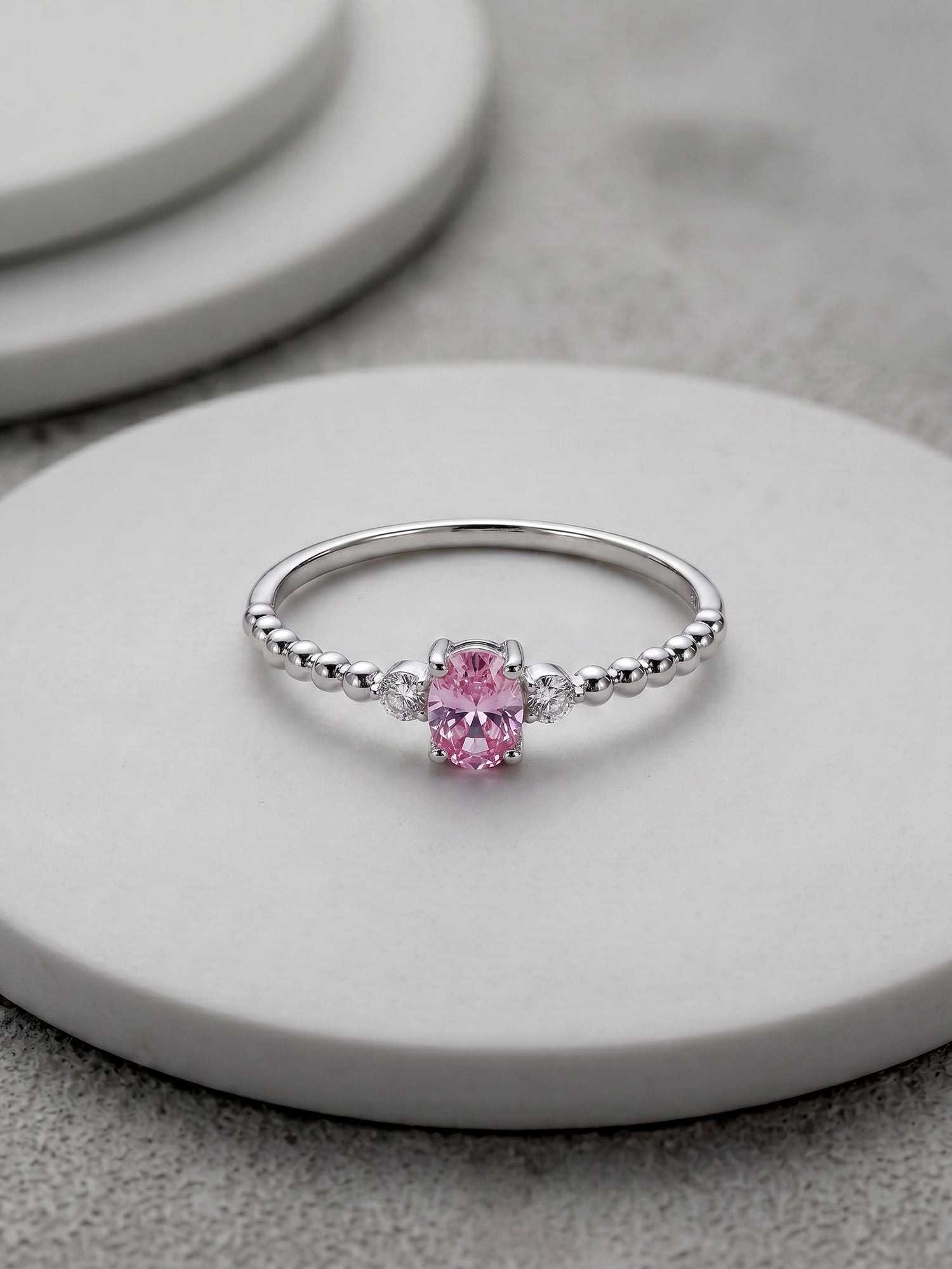 Silver Aurora Marquis Ring