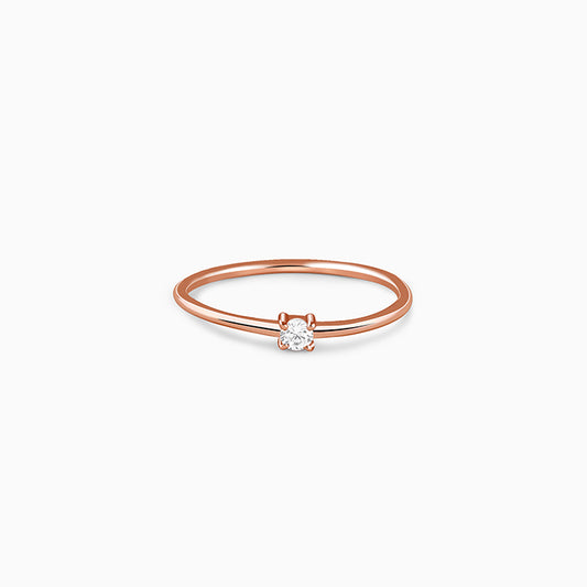 Rose Gold Velora Spark Ring