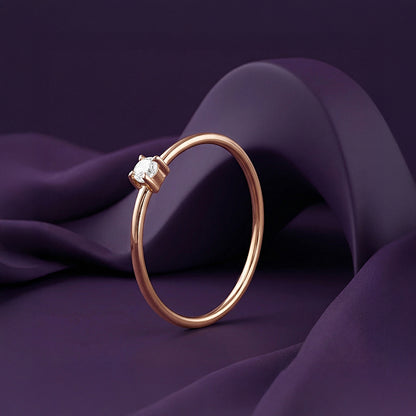 Rose Gold Velora Spark Ring