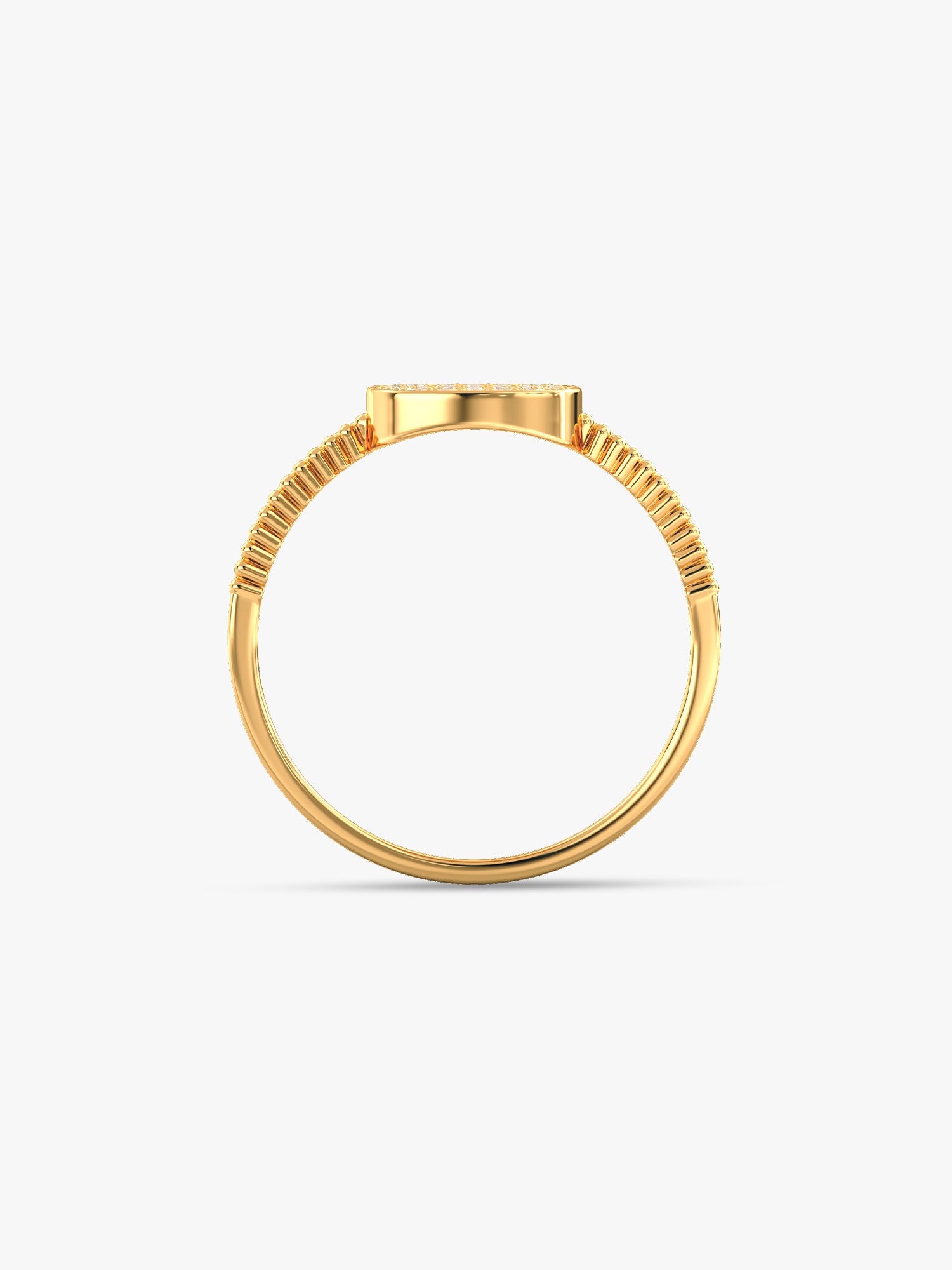 Golden Eternal Square Ring
