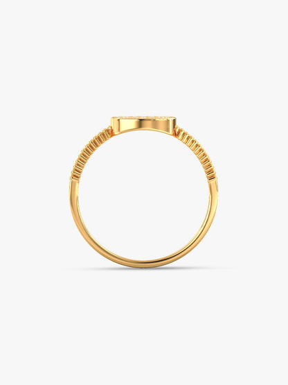 Golden Eternal Square Ring