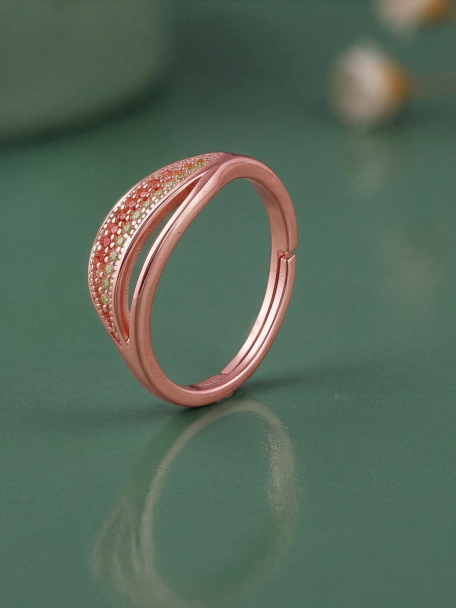Rose Gold Guanyin Ring