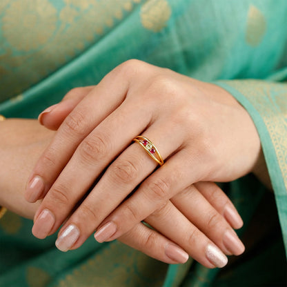 Golden Shailaputri Ring