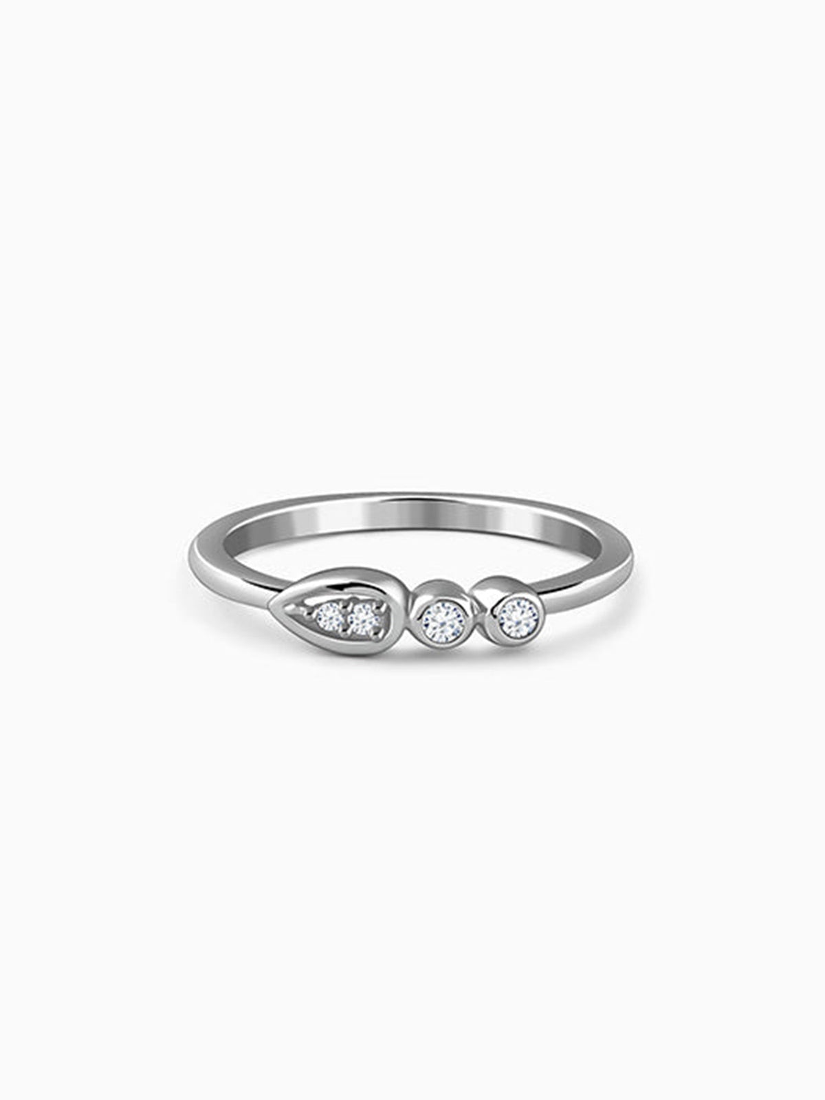 Silver Prism Radiance Ring (Size 12)