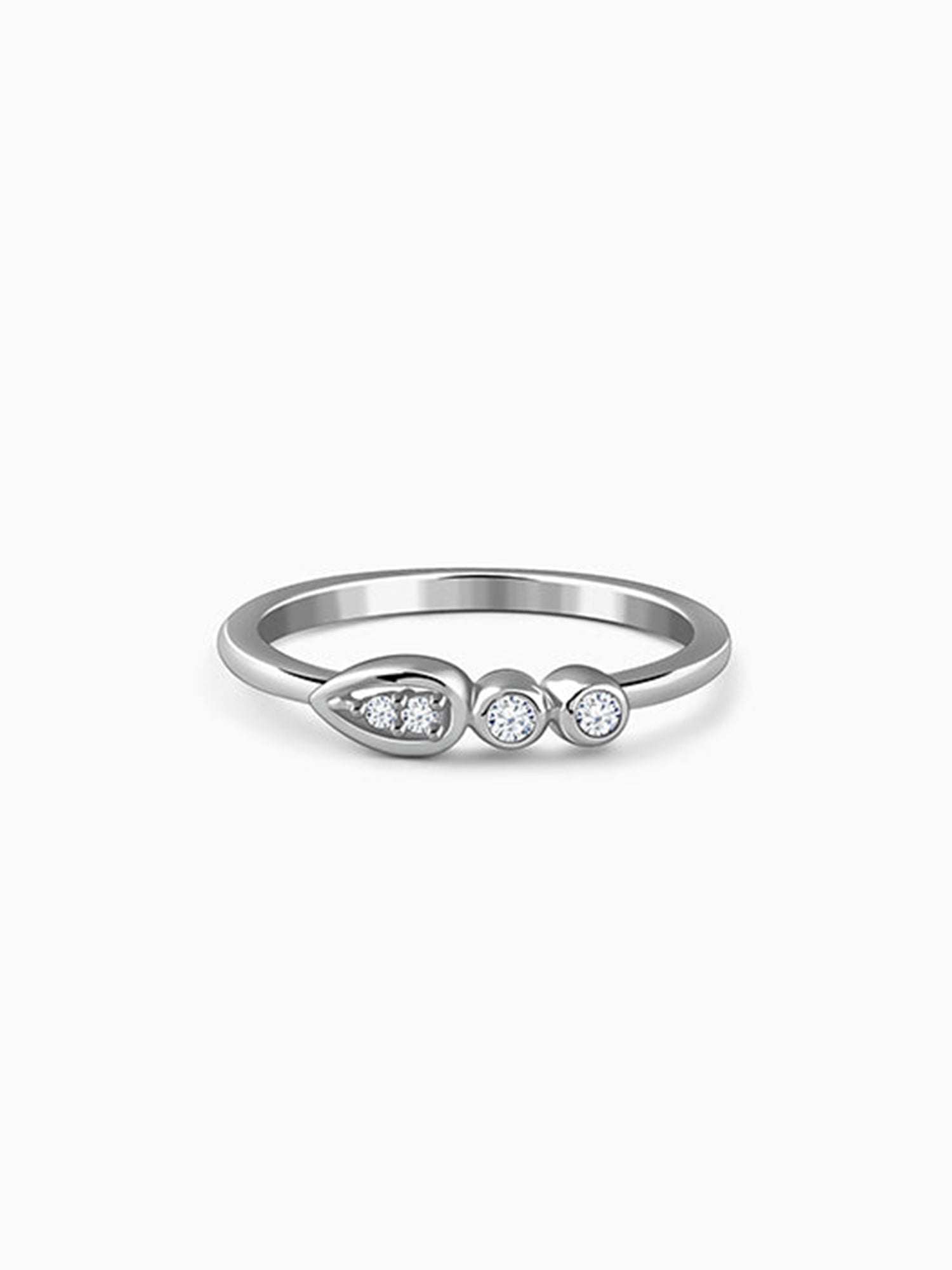 Silver Prism Radiance Ring (Size 12)
