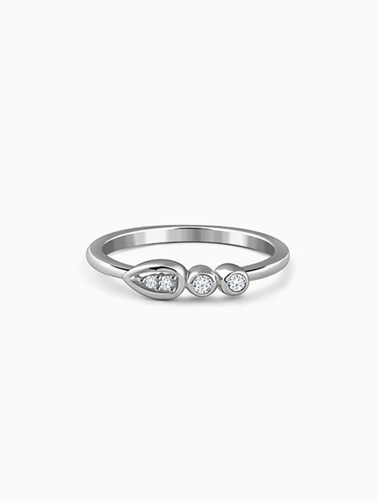 Silver Prism Radiance Ring (Size 12)