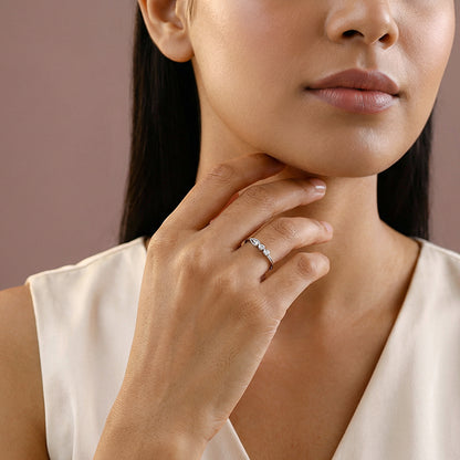 Silver Prism Radiance Ring (Size 12)