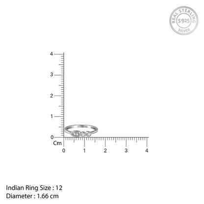 Silver Prism Radiance Ring (Size 12)