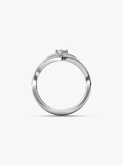 Silver Viva V Ring