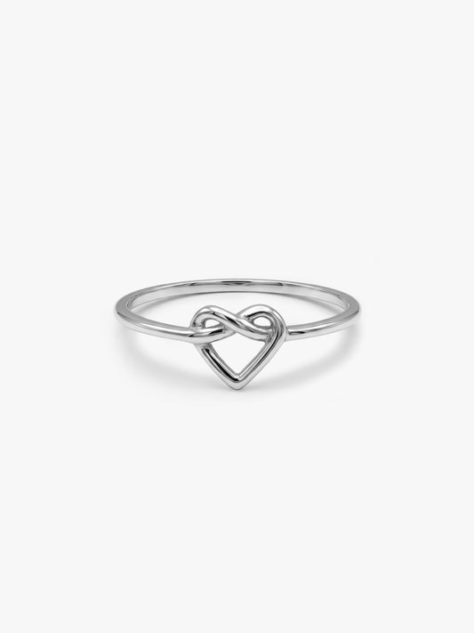 Silver Love Knot Ring