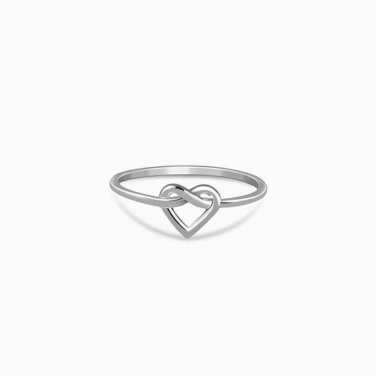 Silver Love Knot Ring