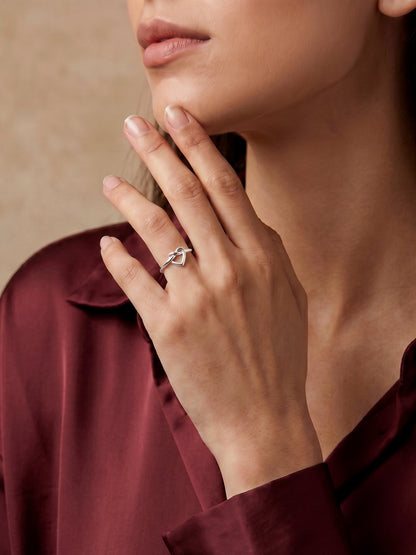 Silver Love Knot Ring