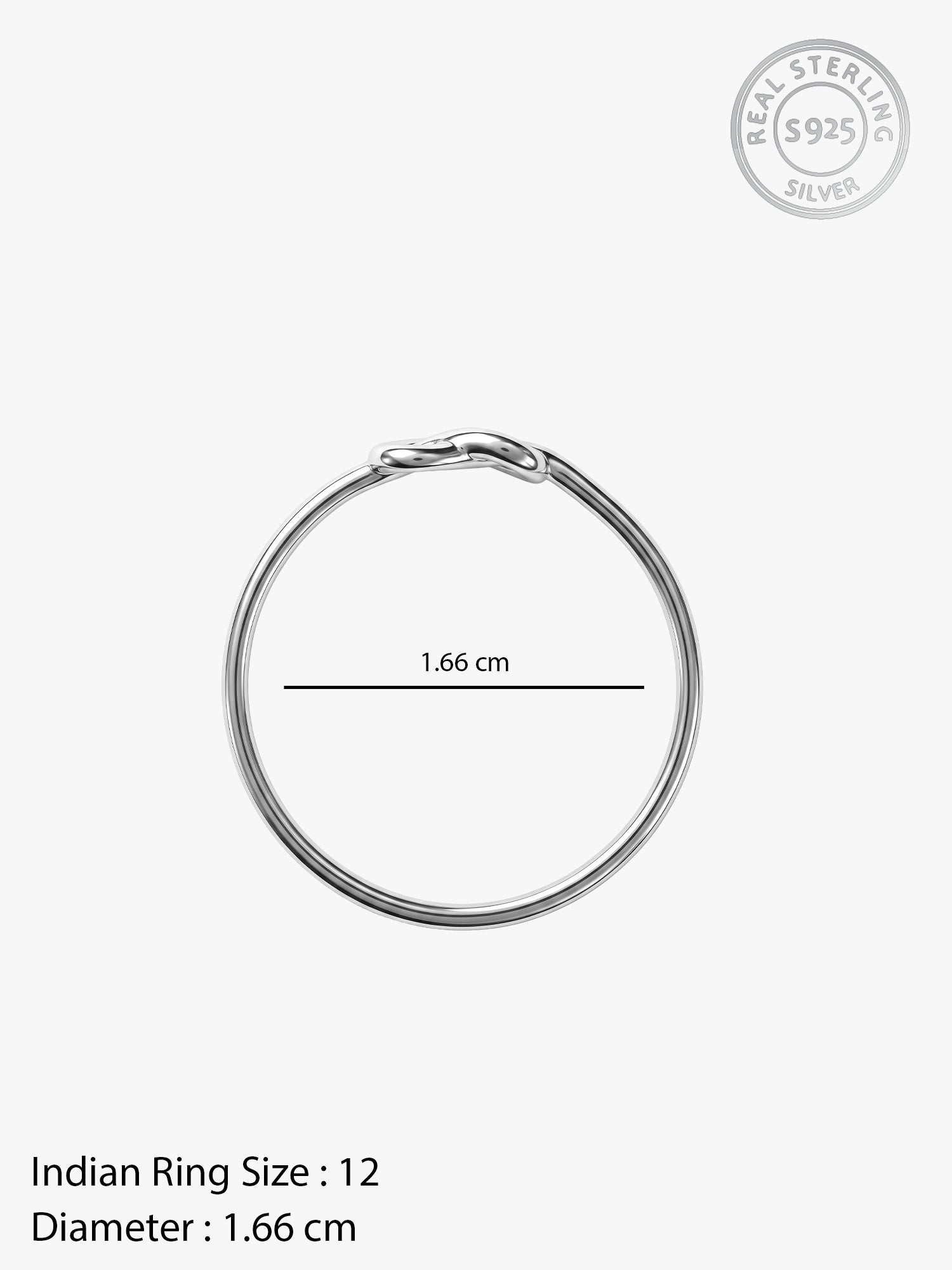 Silver Love Knot Ring