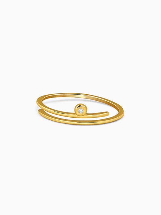 Golden Sweet Dot Ring (Size 12)