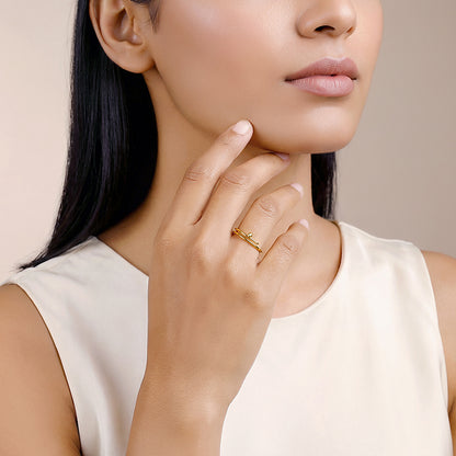 Golden Sweet Dot Ring (Size 12)