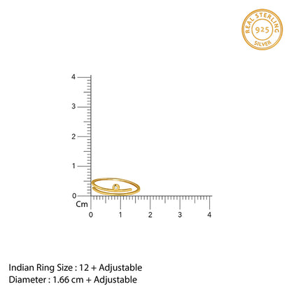 Golden Sweet Dot Ring (Size 12)