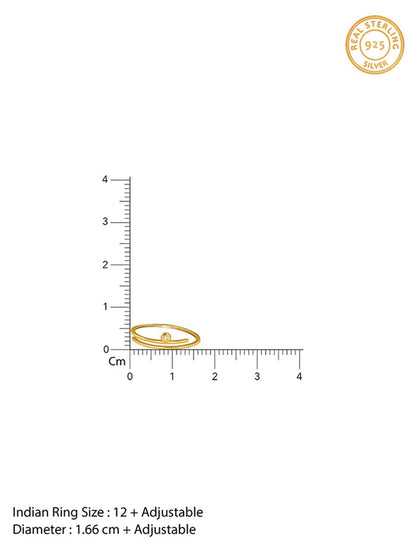 Golden Sweet Dot Ring (Size 12)