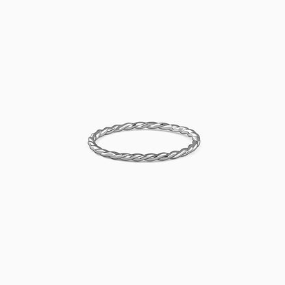 Silver Braid Ring (Size 12)