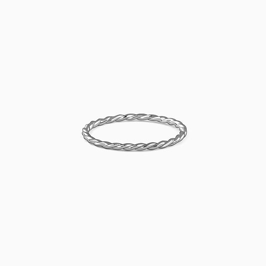 Silver Braid Ring (Size 12)