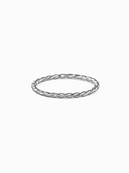 Silver Braid Ring (Size 12)