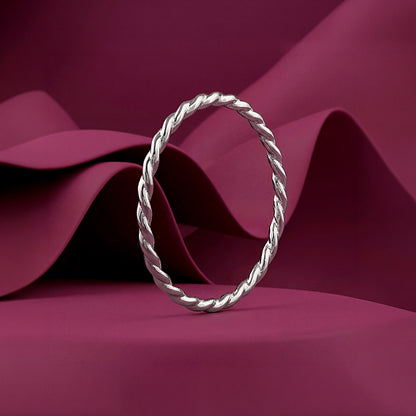 Silver Braid Ring (Size 12)