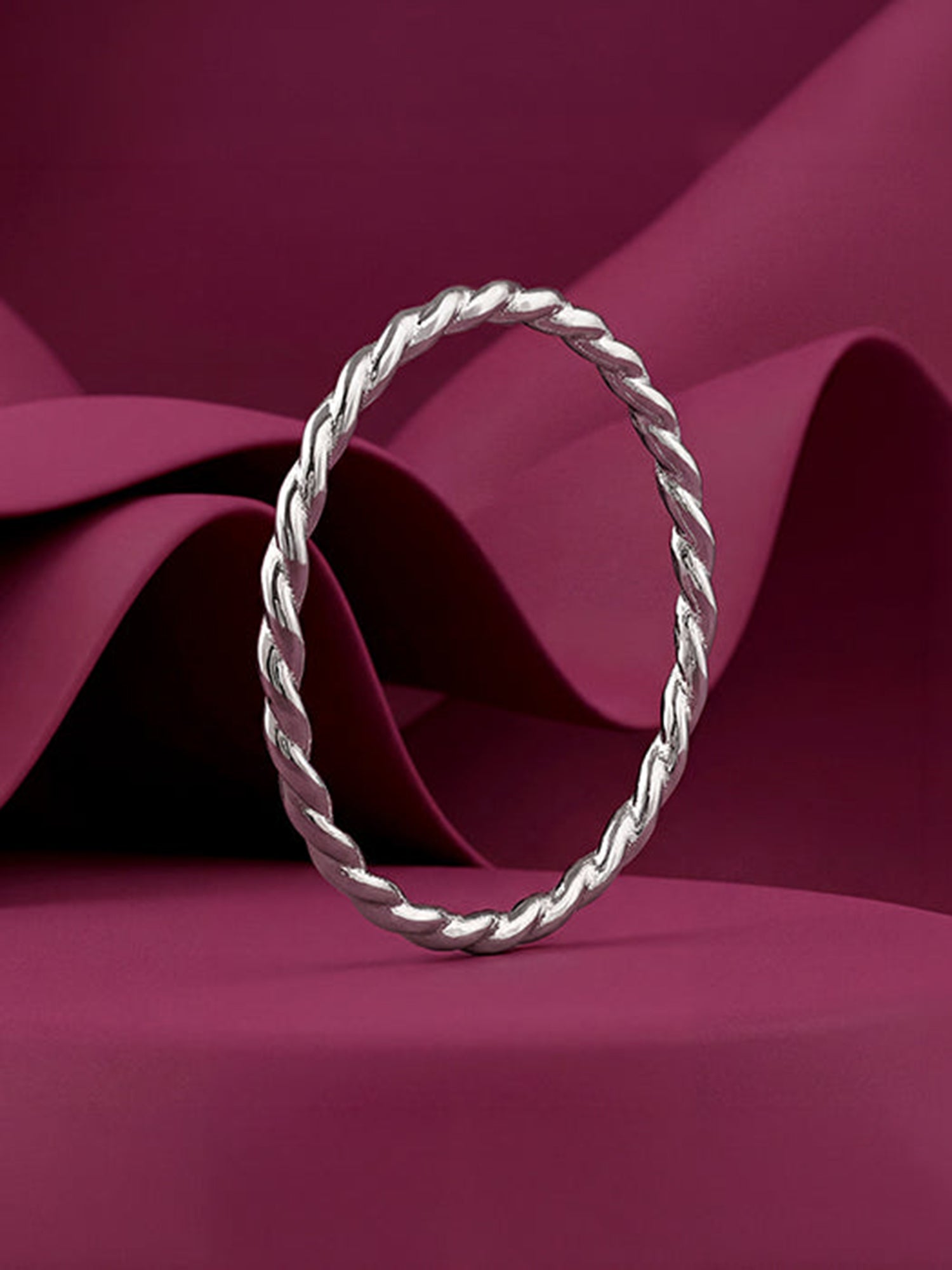 Silver Braid Ring (Size 12)