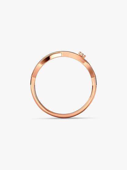 Rose Gold Infinity Shine Ring
