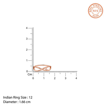 Rose Gold Infinity Shine Ring