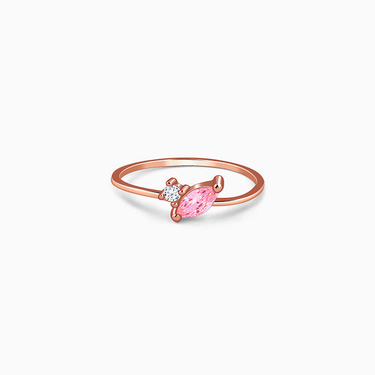 Rose Gold Toi et Moi Ring