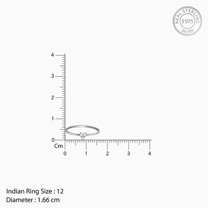 Silver Held Close Ring