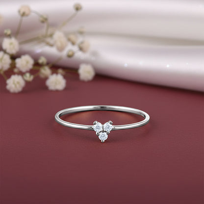 Silver Held Close Ring