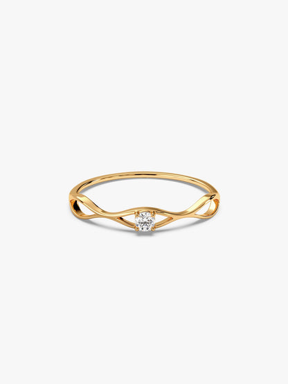 Golden Eye Catching Ring