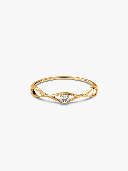 Golden Eye Catching Ring