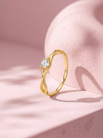 Golden Eye Catching Ring