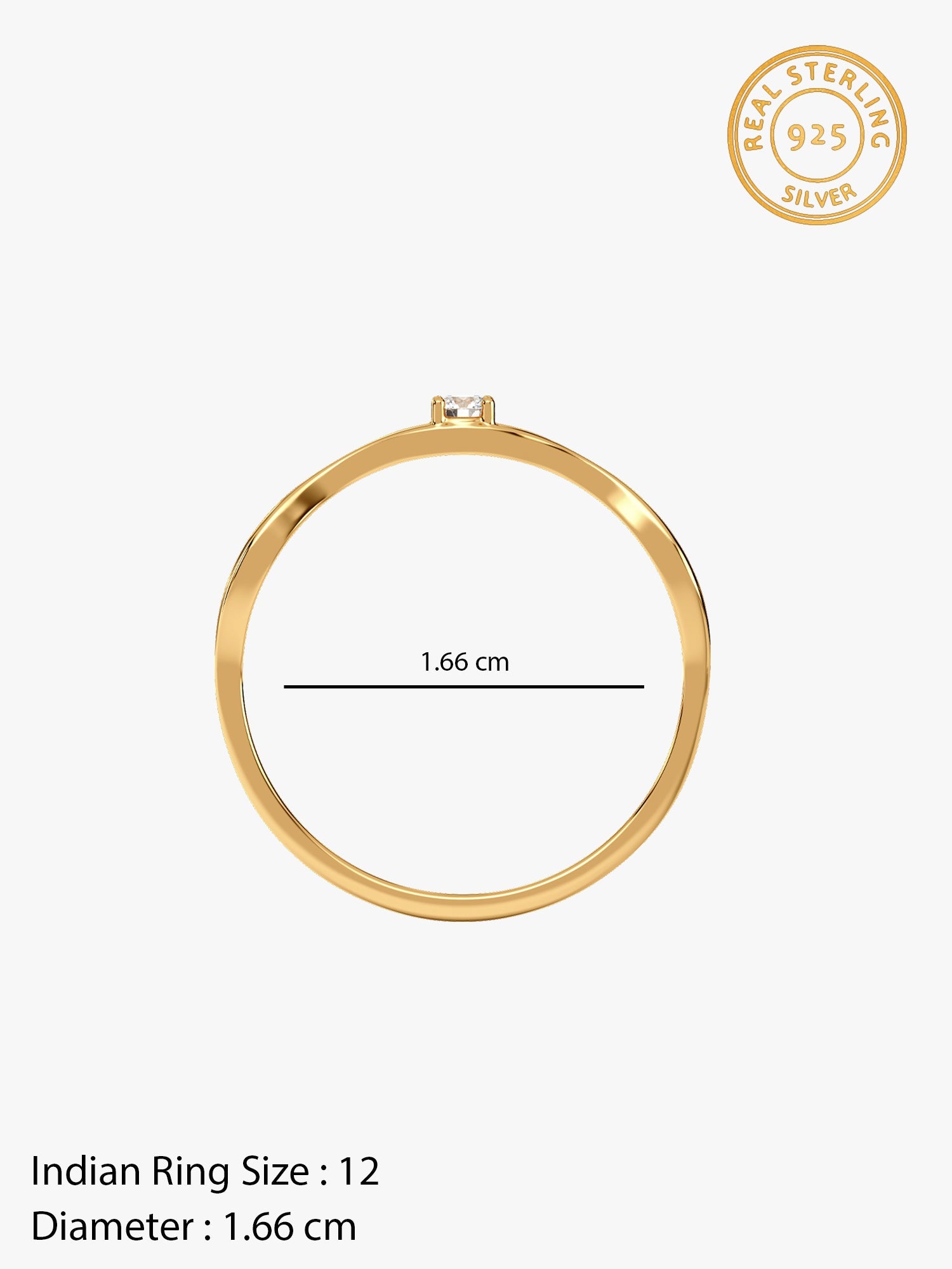 Golden Eye Catching Ring