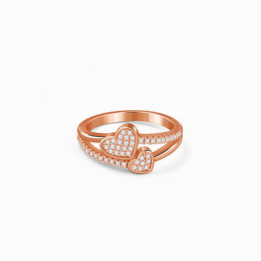 Rose Gold Heart Whisper Ring