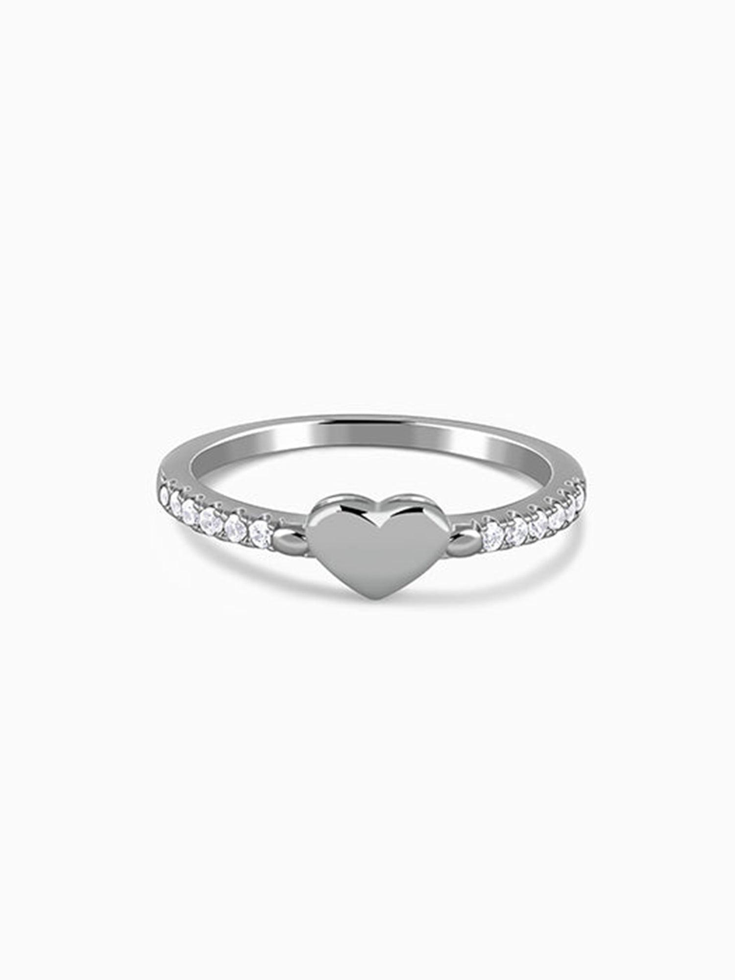 Silver Love-coded Ring